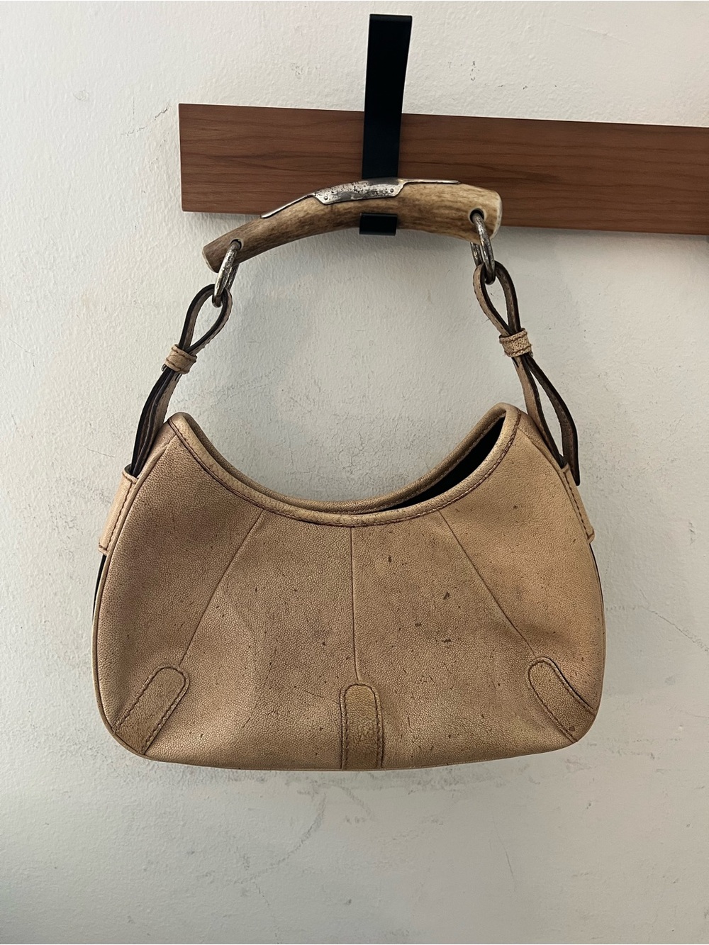 Yves Saint Laurent Beige Mini Mombasa bag by Tom Ford